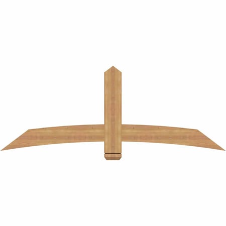 Ekena Millwork Bellingham Timber Gable Bracket, Western Red Cedar, 72"W x 27"H x 1 1/2"D x 5 1/2"F, 9/12 Pitch GBW072X27X0206BEL00SWR